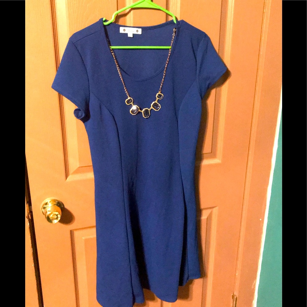 Blue cocktail dress